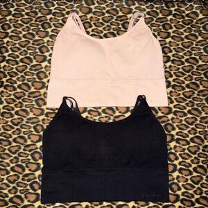 🔥5/$25🔥 Bebe Bundle of 2 Sports Bras Tan & Black Size XL